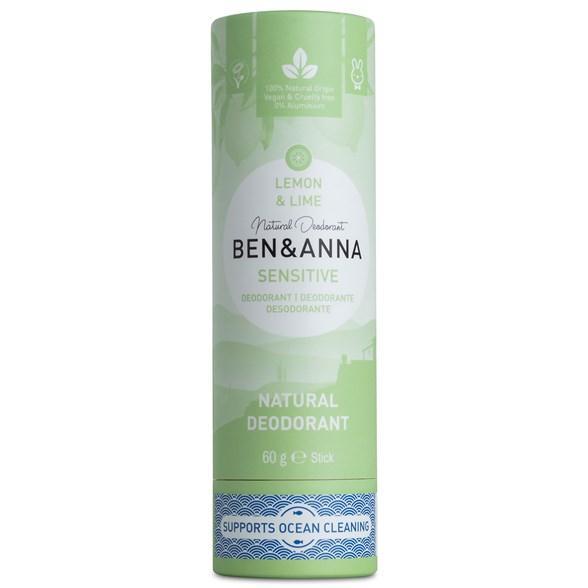 Ben & Anna Deodorant Papertube (Deodorant & Anti-Perspirant) från Ben & Anna. Sensitive Lemon & Lime | SugarMe Esthetics